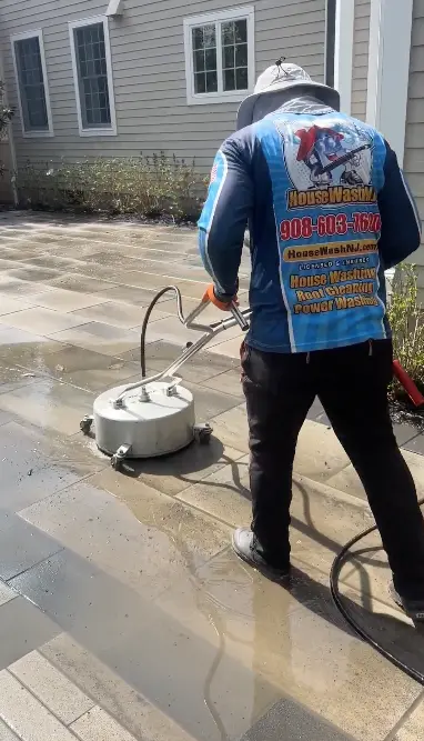 outdoor fireplace pressure washing